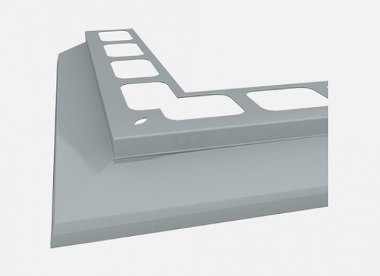 Profil balkonový  roh.šedý